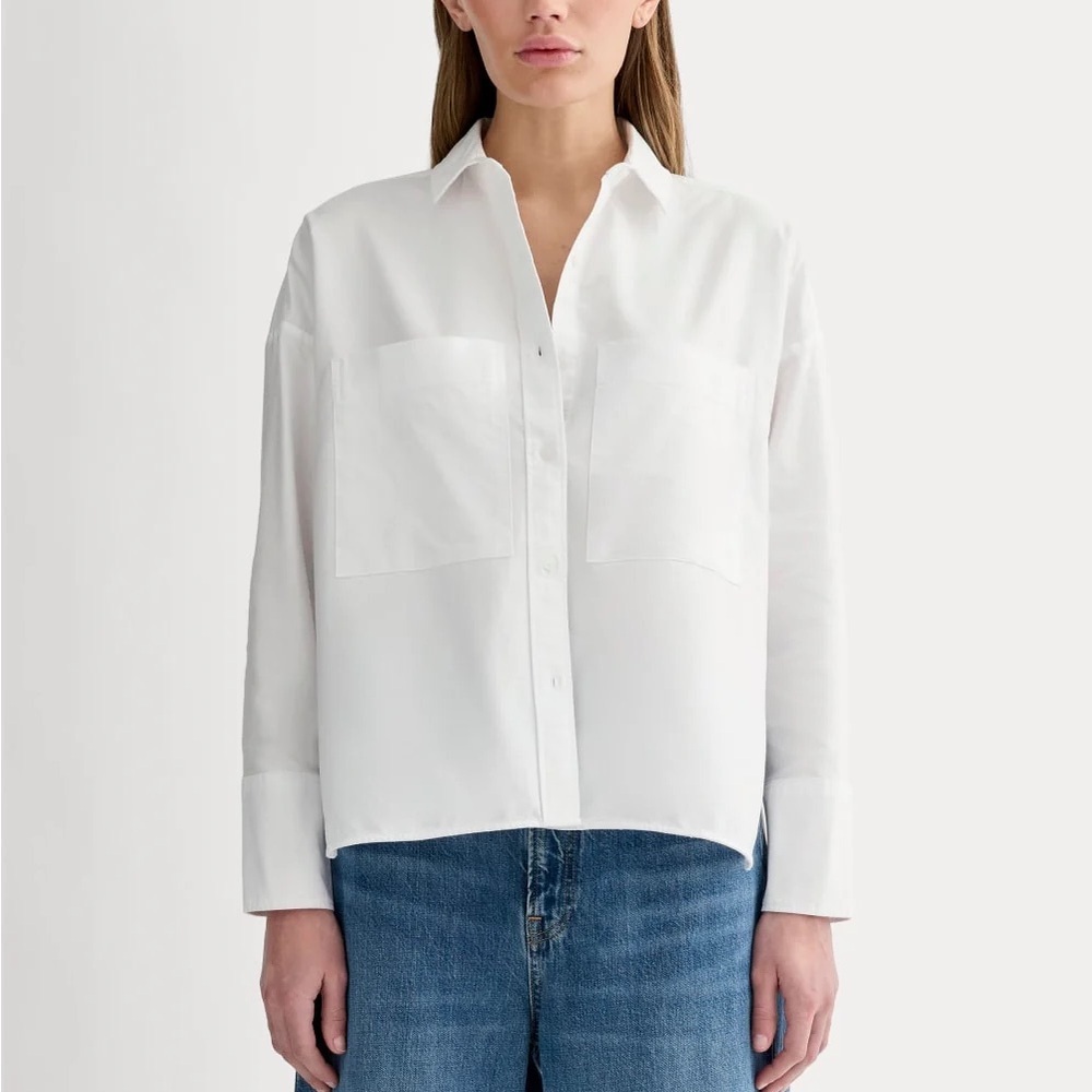 Everlane Boxy Oxford in White XS